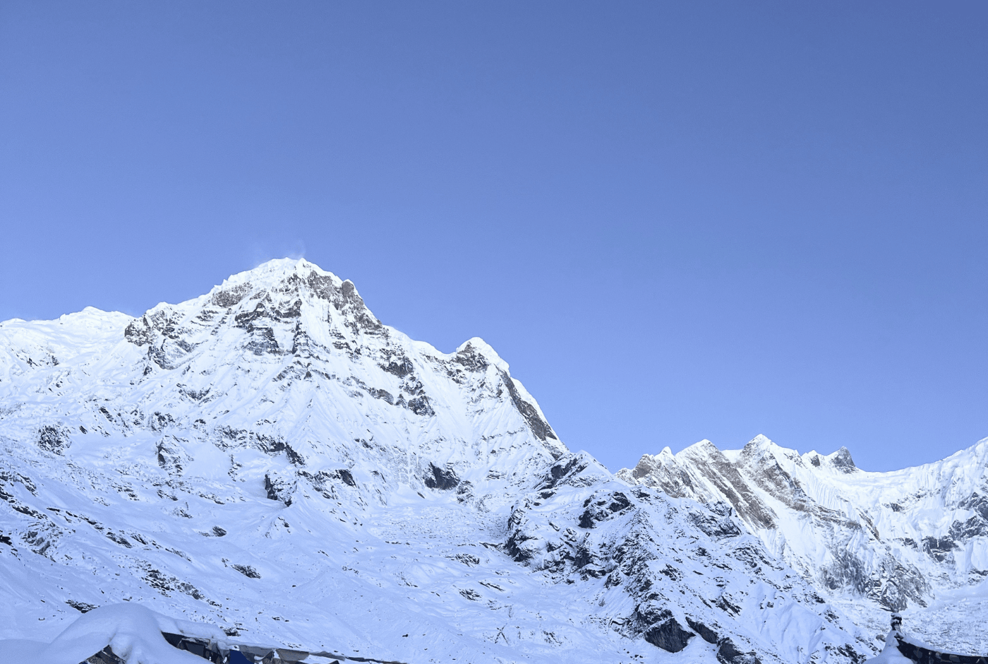 Himalayan mountain landscape in Nepal