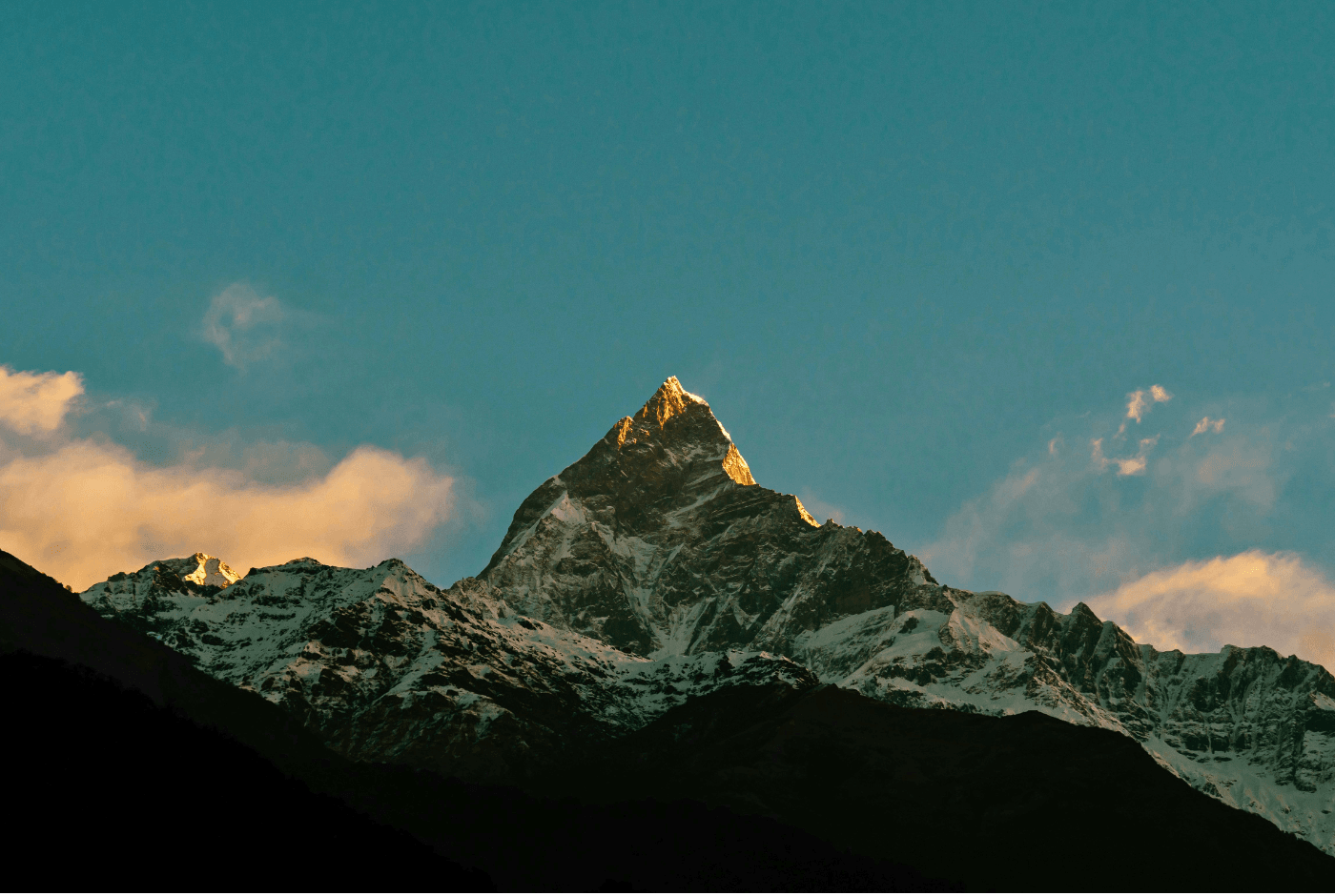 Himalayan mountain landscape in Nepal